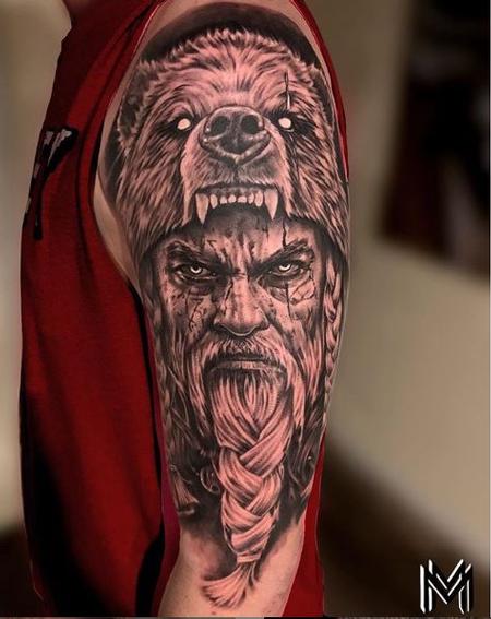 Tattoos - Matt Bear Warrior - 141701